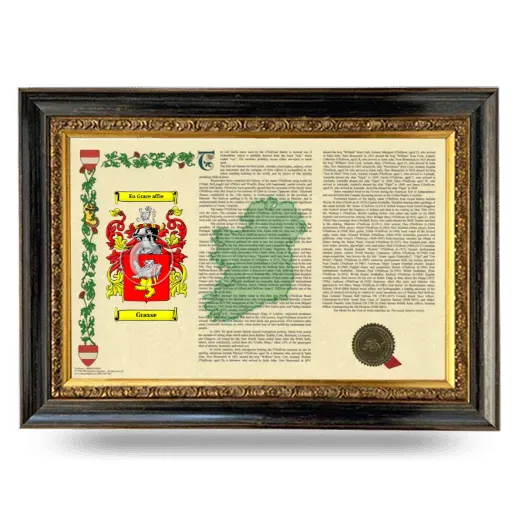 Grasse Armorial Landscape Framed - Heirloom
