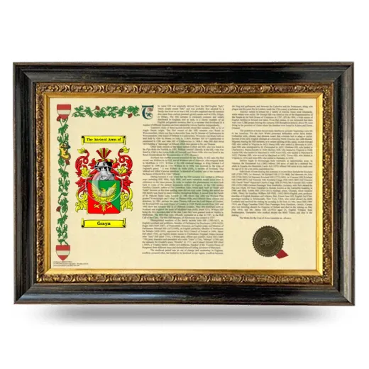 Grayn Armorial Landscape Framed - Heirloom