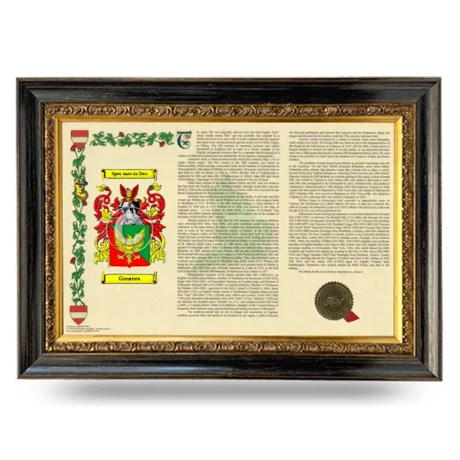 Greaves Armorial Landscape Framed - Heirloom