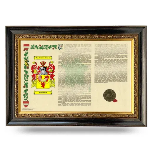 Grimard Armorial Landscape Framed - Heirloom