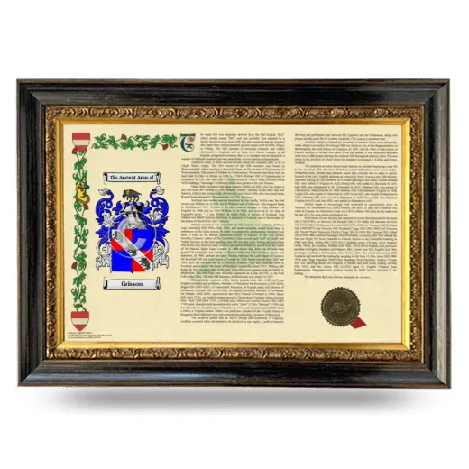 Grisson Armorial Landscape Framed - Heirloom
