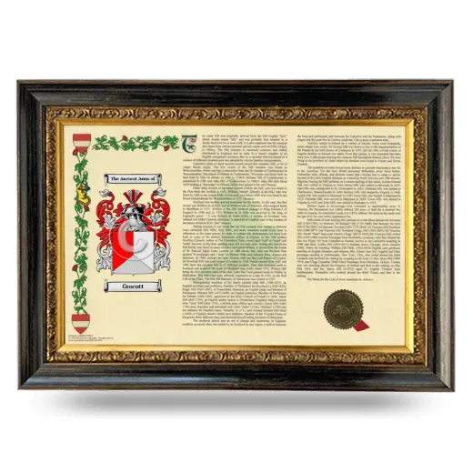 Grocott Armorial Landscape Framed - Heirloom