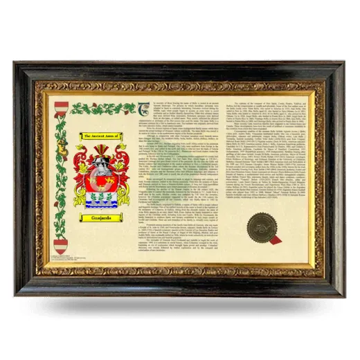 Guajarda Armorial Landscape Framed - Heirloom