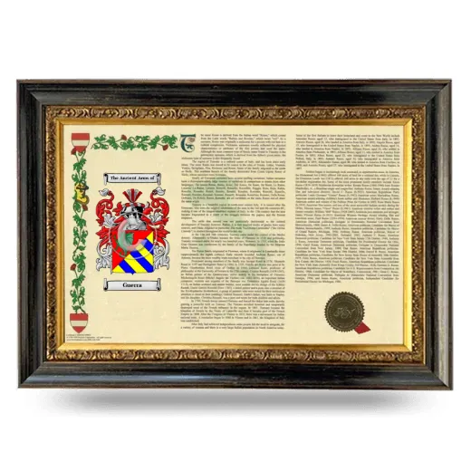Guerra Armorial Landscape Framed - Heirloom