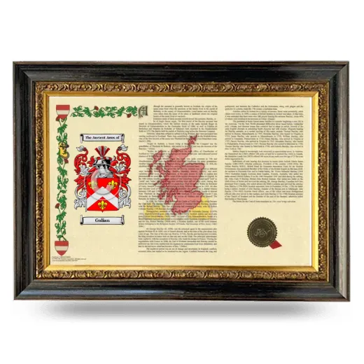 Gulian Armorial Landscape Framed - Heirloom