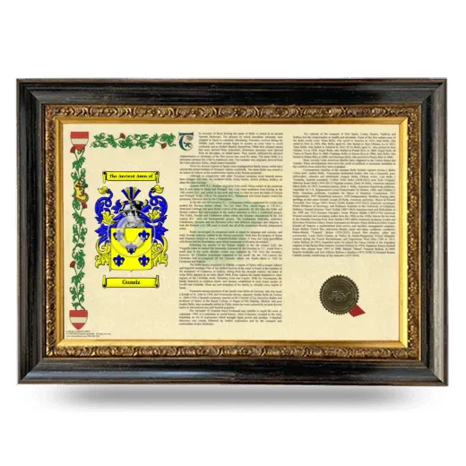 Gumiz Armorial Landscape Framed - Heirloom