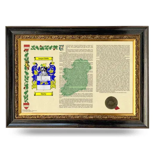 Gurty Armorial Landscape Framed - Heirloom