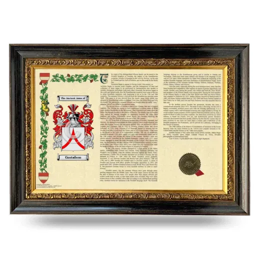 Gustafson Armorial Landscape Framed - Heirloom