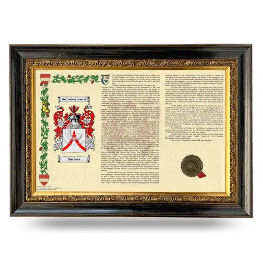 Gustave Armorial Landscape Framed - Heirloom