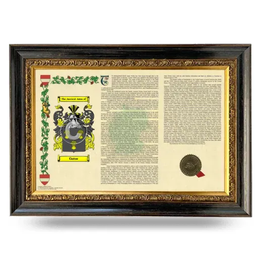 Gutor Armorial Landscape Framed - Heirloom