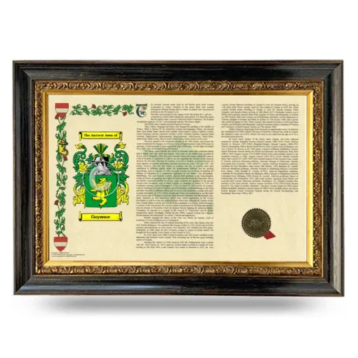 Guyonne Armorial Landscape Framed - Heirloom