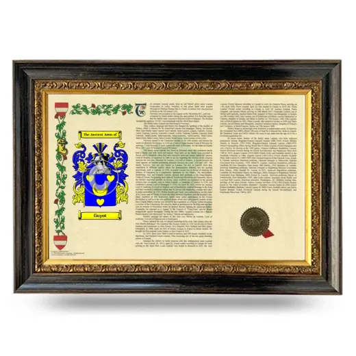 Guyot Armorial Landscape Framed - Heirloom