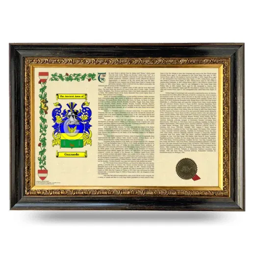 Guzzardo Armorial Landscape Framed - Heirloom