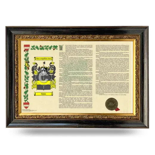 Gynn Armorial Landscape Framed - Heirloom