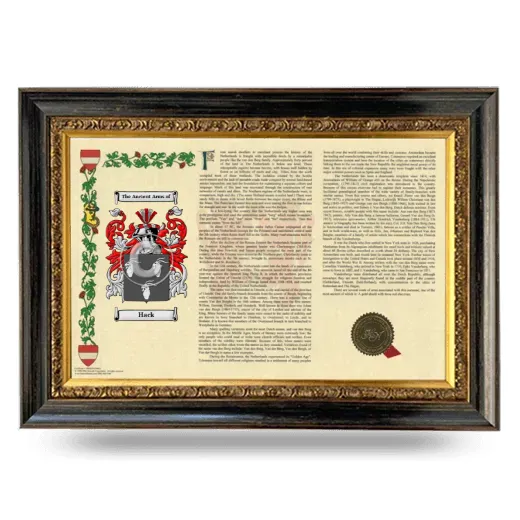 Hack Armorial Landscape Framed - Heirloom