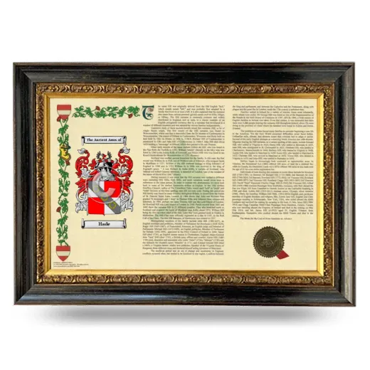 Hade Armorial Landscape Framed - Heirloom