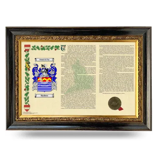 Hadeen Armorial Landscape Framed - Heirloom