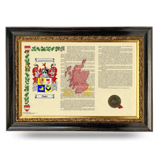 Hagie Armorial Landscape Framed - Heirloom
