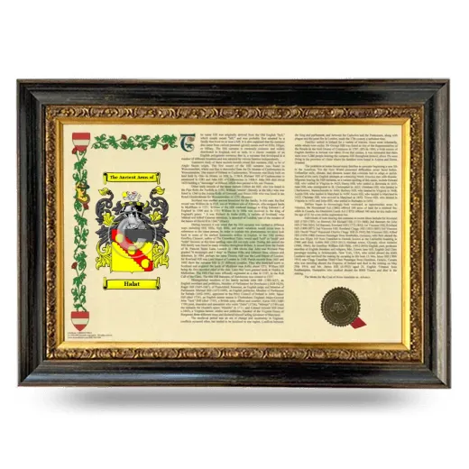 Halat Armorial Landscape Framed - Heirloom