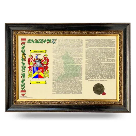 Hale Armorial Landscape Framed - Heirloom