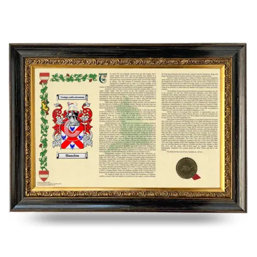 Hamdon Armorial Landscape Framed - Heirloom