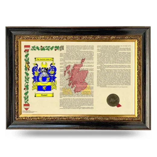Hamel Armorial Landscape Framed - Heirloom