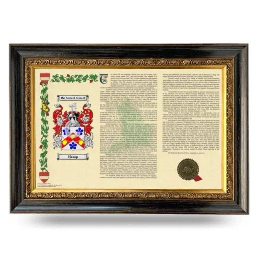 Hamp Armorial Landscape Framed - Heirloom