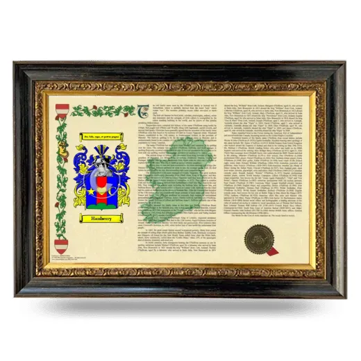 Hanberry Armorial Landscape Framed - Heirloom