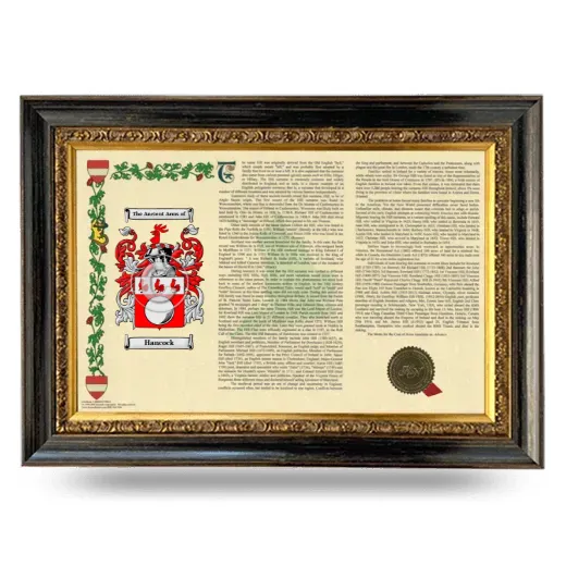 Hancock Armorial Landscape Framed - Heirloom