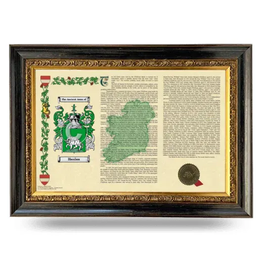 Hanlan Armorial Landscape Framed - Heirloom