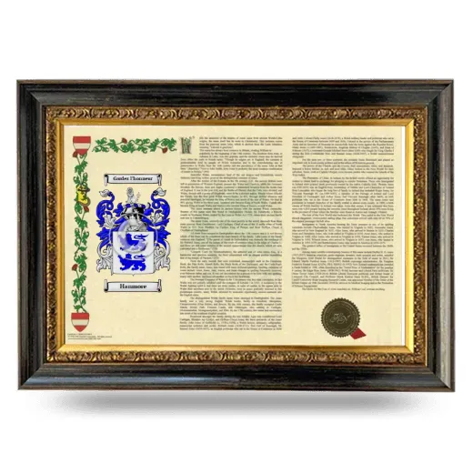 Hanmore Armorial Landscape Framed - Heirloom