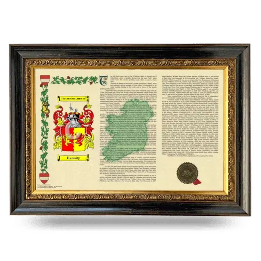 Hannity Armorial Landscape Framed - Heirloom