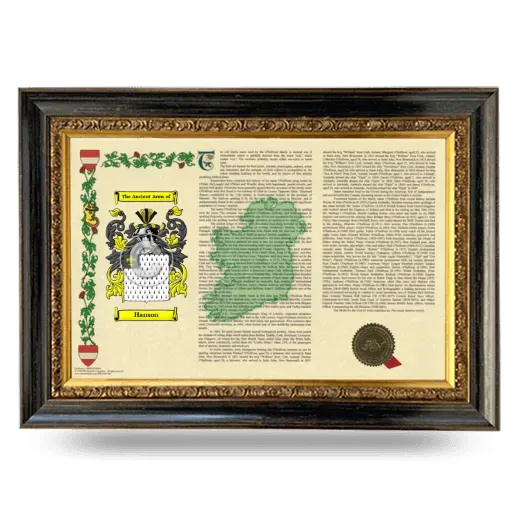 Hanson Armorial Landscape Framed - Heirloom