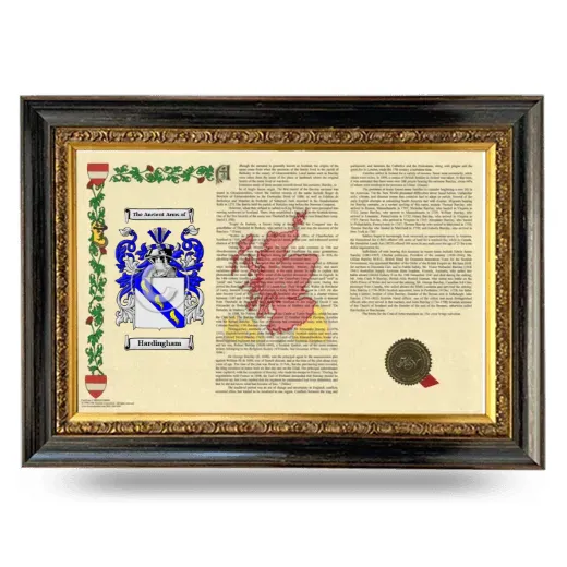 Hardingham Armorial Landscape Framed - Heirloom