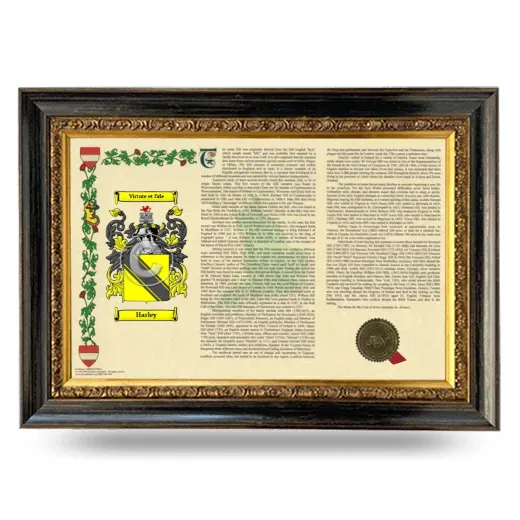 Harley Armorial Landscape Framed - Heirloom