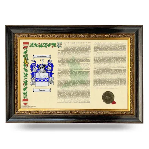 Harriot Armorial Landscape Framed - Heirloom