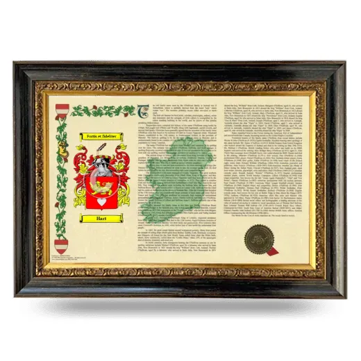 Hart Armorial Landscape Framed - Heirloom