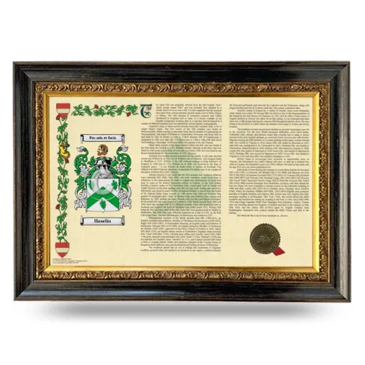 Haselin Armorial Landscape Framed - Heirloom