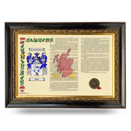 Hasy Armorial Landscape Framed - Heirloom