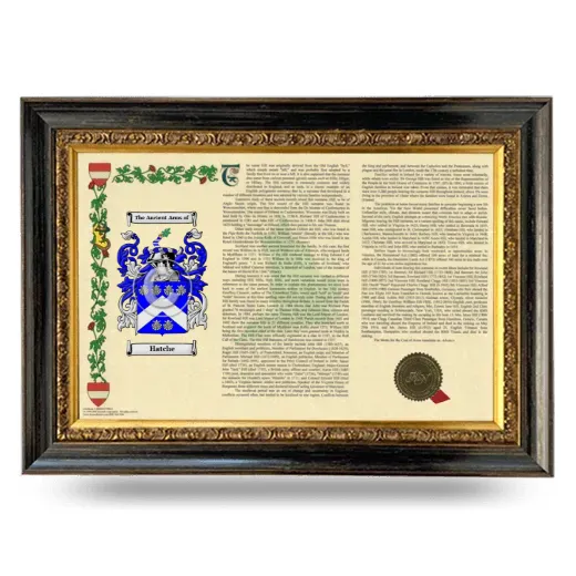 Hatche Armorial Landscape Framed - Heirloom