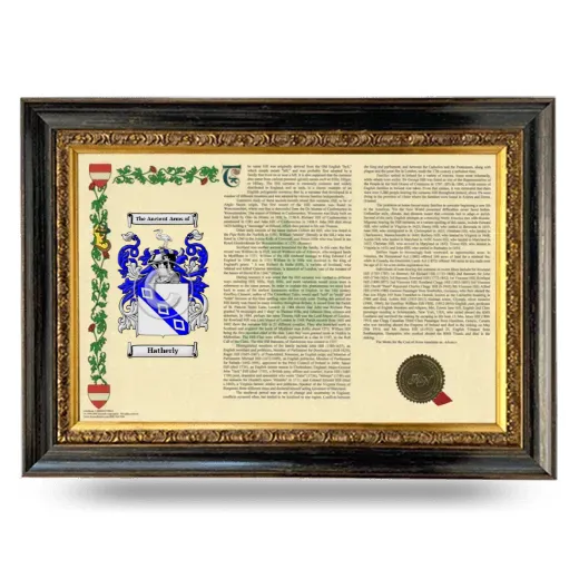 Hatherly Armorial Landscape Framed - Heirloom