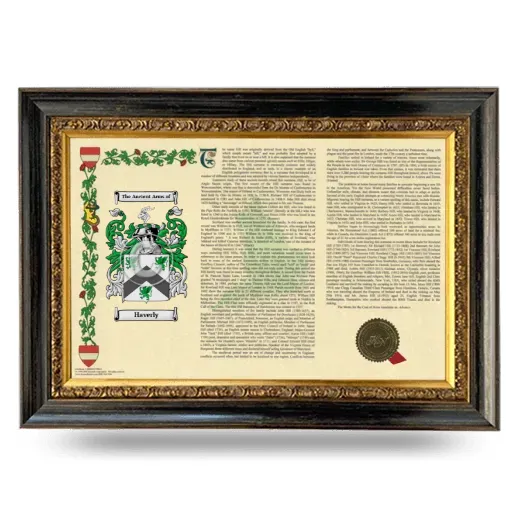 Haverly Armorial Landscape Framed - Heirloom