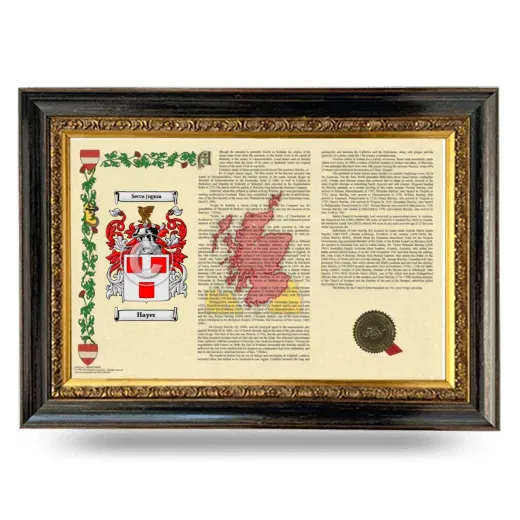 Hayer Armorial Landscape Framed - Heirloom