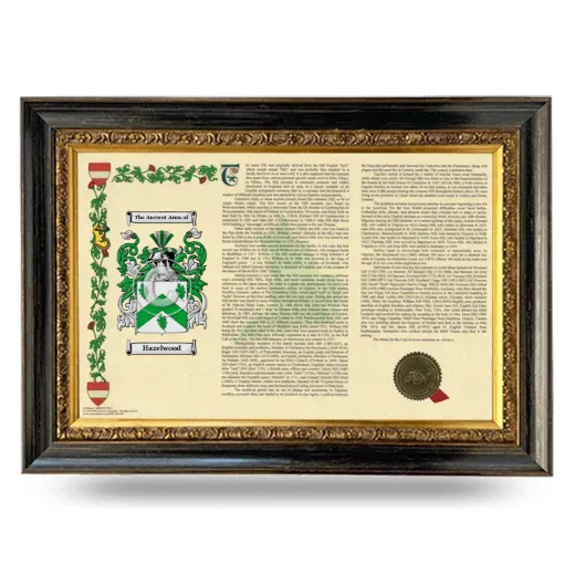 Hazelwood Armorial Landscape Framed - Heirloom