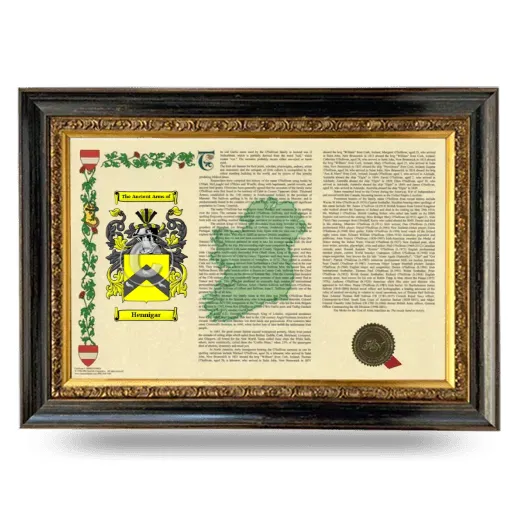 Hennigar Armorial Landscape Framed - Heirloom