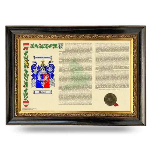 Herbert Armorial Landscape Framed - Heirloom