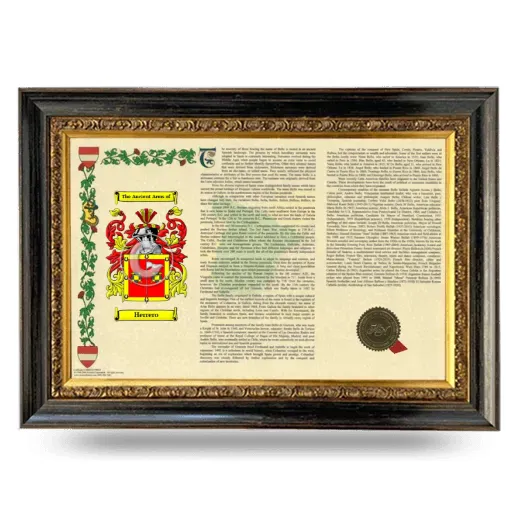 Herrero Armorial Landscape Framed - Heirloom