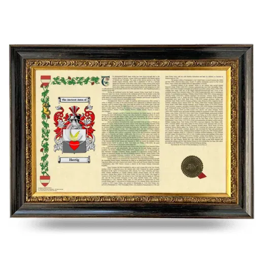 Hertig Armorial Landscape Framed - Heirloom