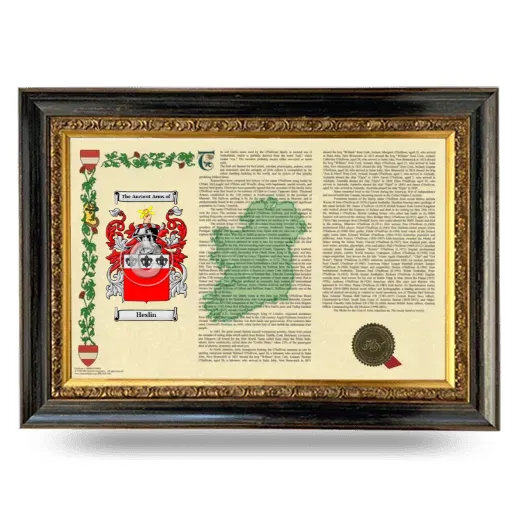 Heslin Armorial Landscape Framed - Heirloom