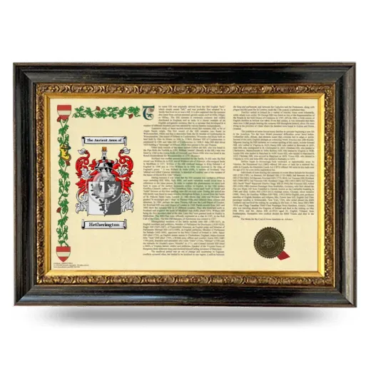 Hetherington Armorial Landscape Framed - Heirloom